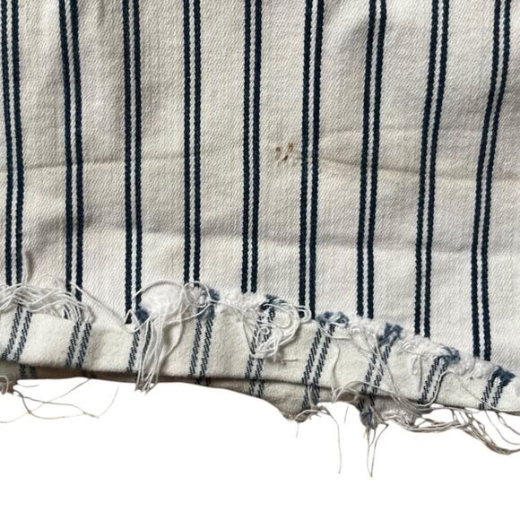 Judy Blue High Waist Pin Stripe Super Flare Stretch Jeans Designer White Blue 25 - Picture 6 of 9